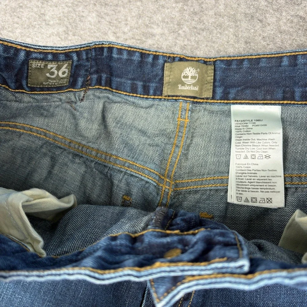 Timberland‎ Jeans Mens Size 36 Blue Denim Relaxed Fit Workwear Utility Outdoor